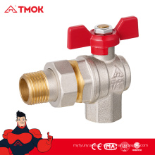 good quality brass gas valve switch male*female with brass ball inside NPT thread connection chrome plated pipe fitting PTFE cea